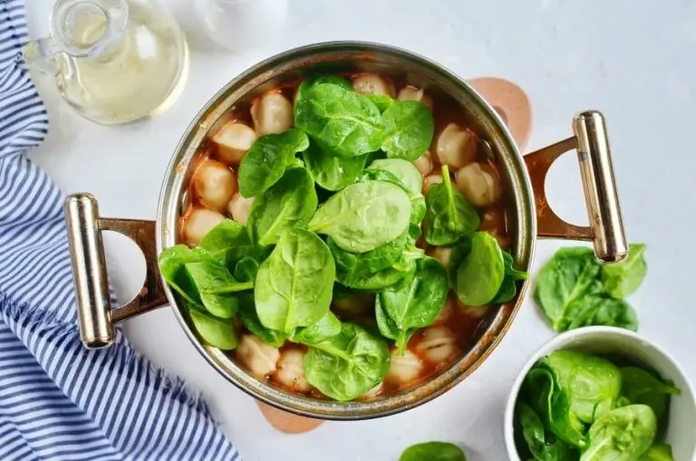 Step 4 - Spinach and Tortellini Soup