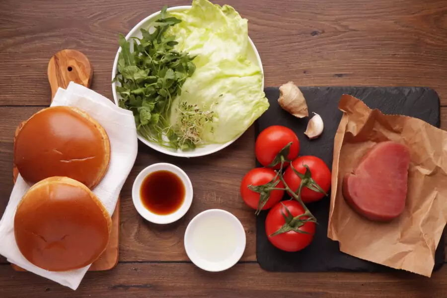 Ingredients for Tangy Tuna Burgers