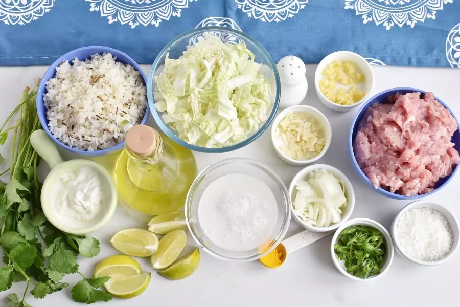 Ingredients for Turmeric Coconut Curry with Pork