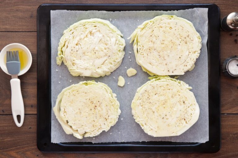 Step 2 - Vegan Cabbage Steaks with Tahini Sauce