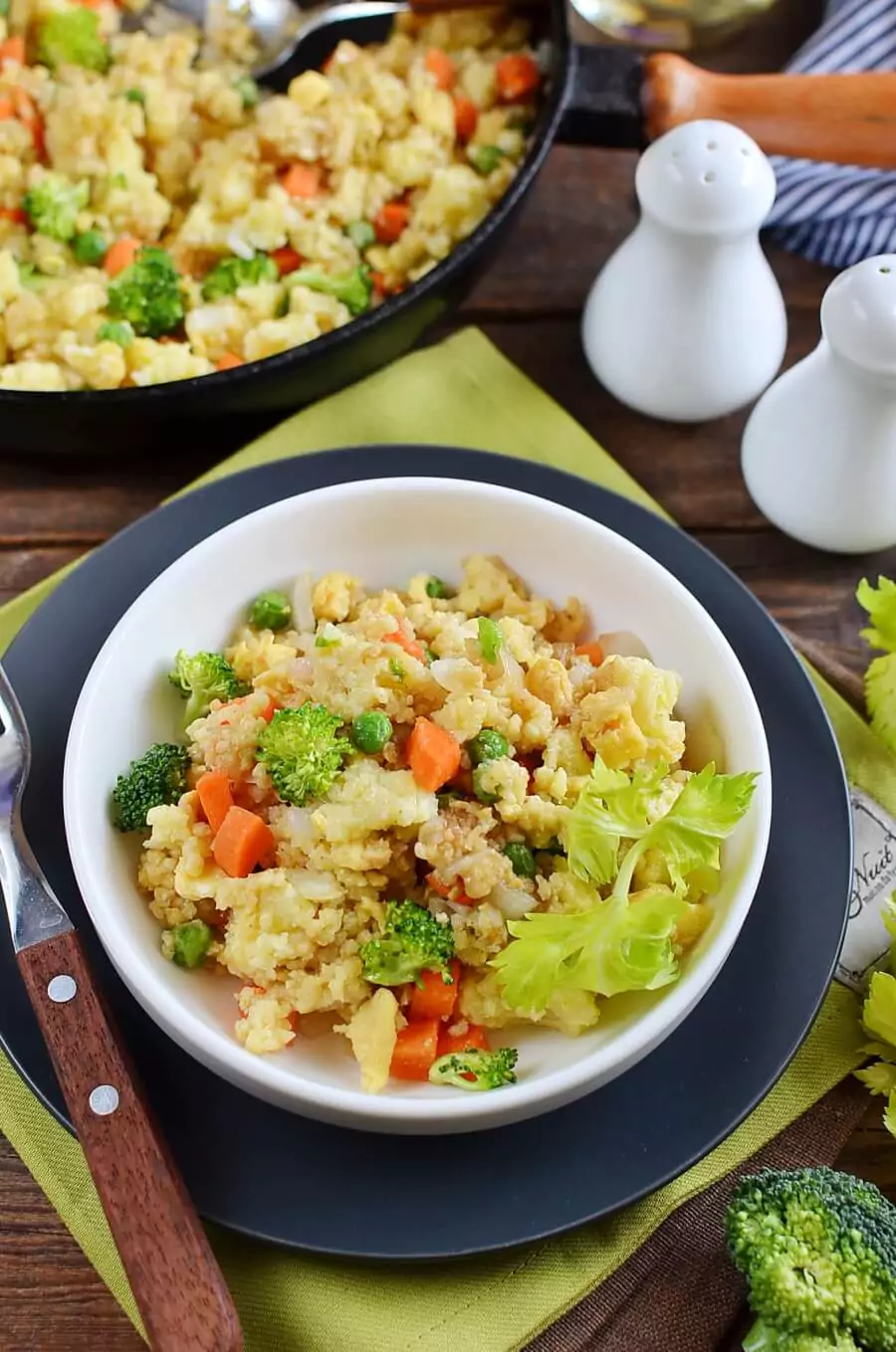 Vegetable Fried Millet