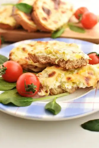 Welsh Leek and Cheese Rarebit