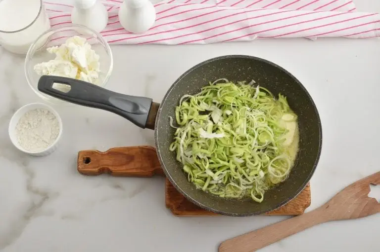 Step 2 - Welsh Leek and Cheese Rarebit