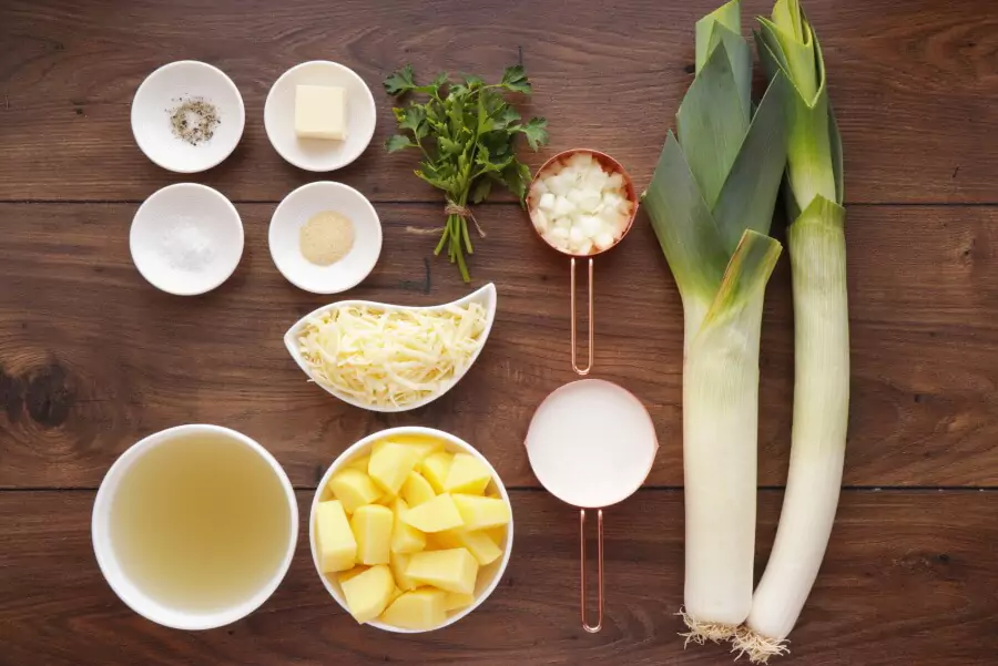 Ingredients for Winter Potato and Leek Soup