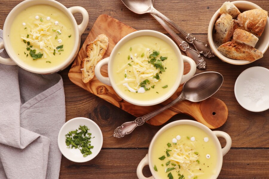 How to serve Winter Potato and Leek Soup