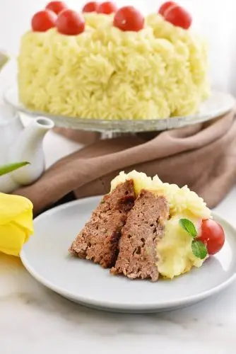 April Fool’s Day Meatloaf “Cake”