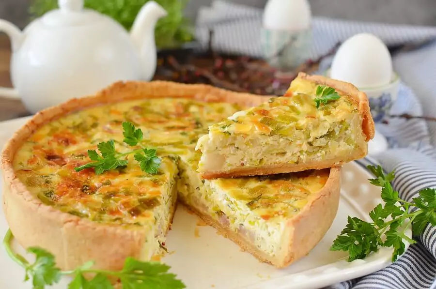 Bacon and Leek Deep-Dish Quiche