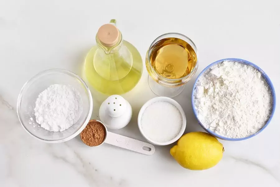 Ingredients for Cartellata Cookies
