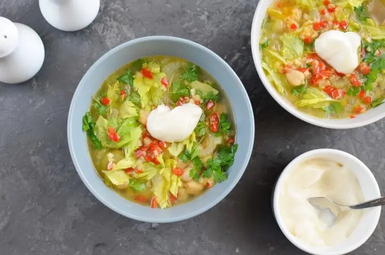 Step 7 - Chickpea and Celery Soup with Chili