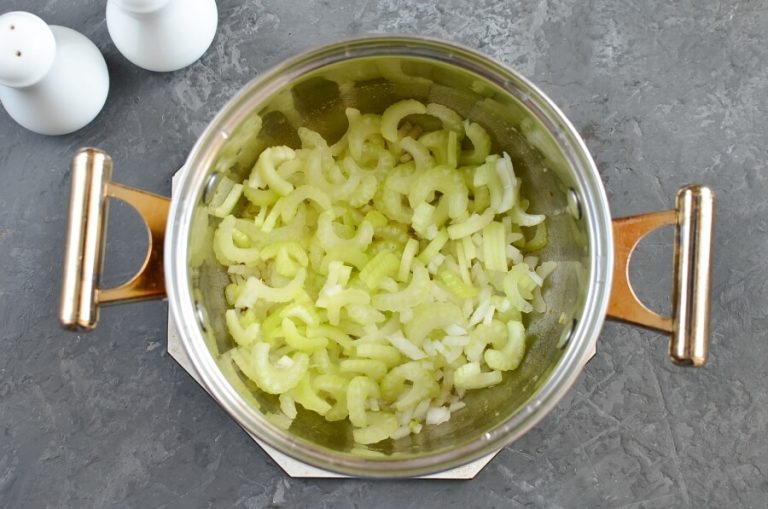 Step 2 - Chickpea and Celery Soup with Chili