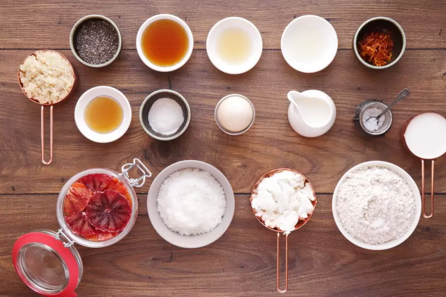 Ingredients for Coconut Quinoa Pancakes