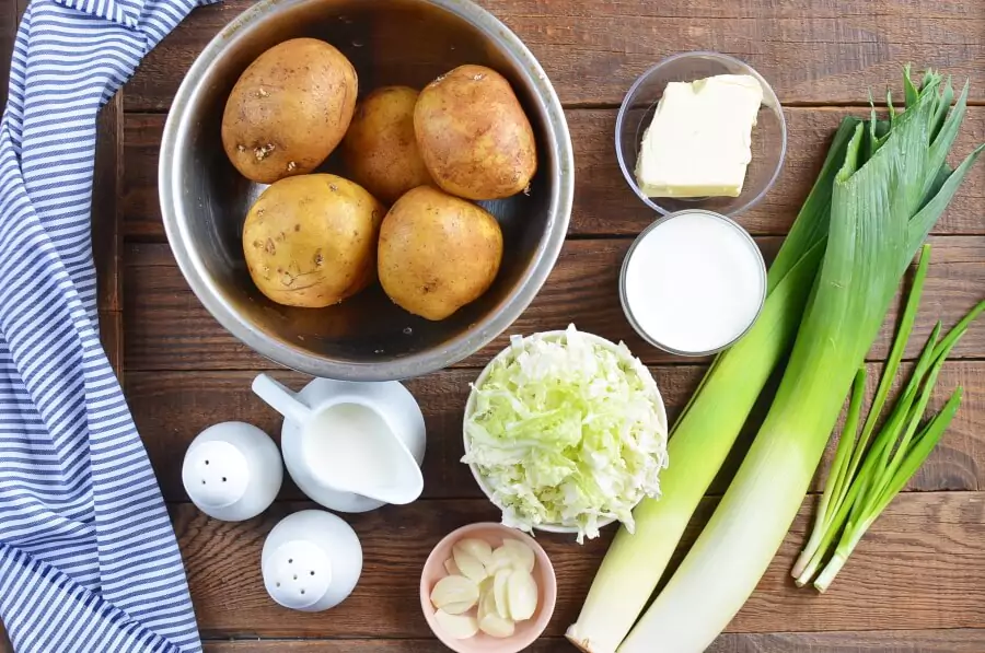 Ingredients for Colcannon Recipe