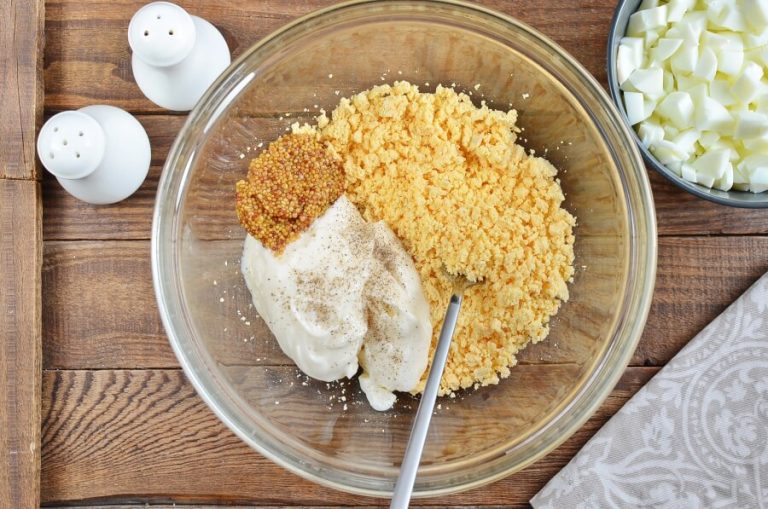 Step 3 - Deviled Egg Macaroni Salad