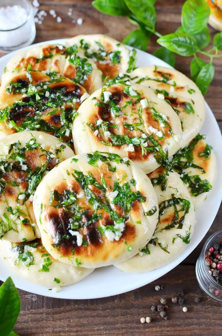 Easy Garlic Flatbreads