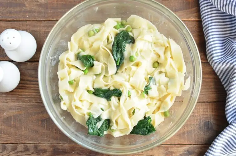 Step 7 - Easy Pea & Spinach Carbonara