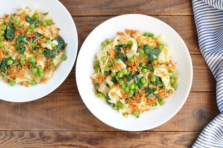 Step 8 - Easy Pea & Spinach Carbonara