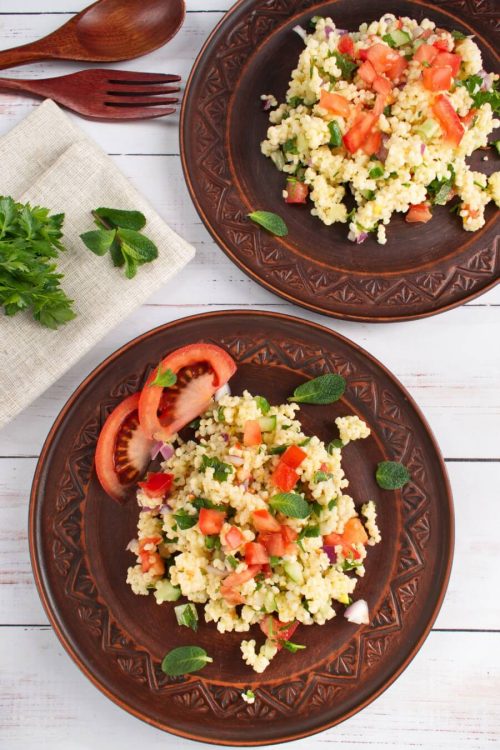 Gluten Free Millet Tabbouleh Salad