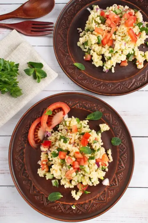 Gluten Free Millet Tabbouleh Salad