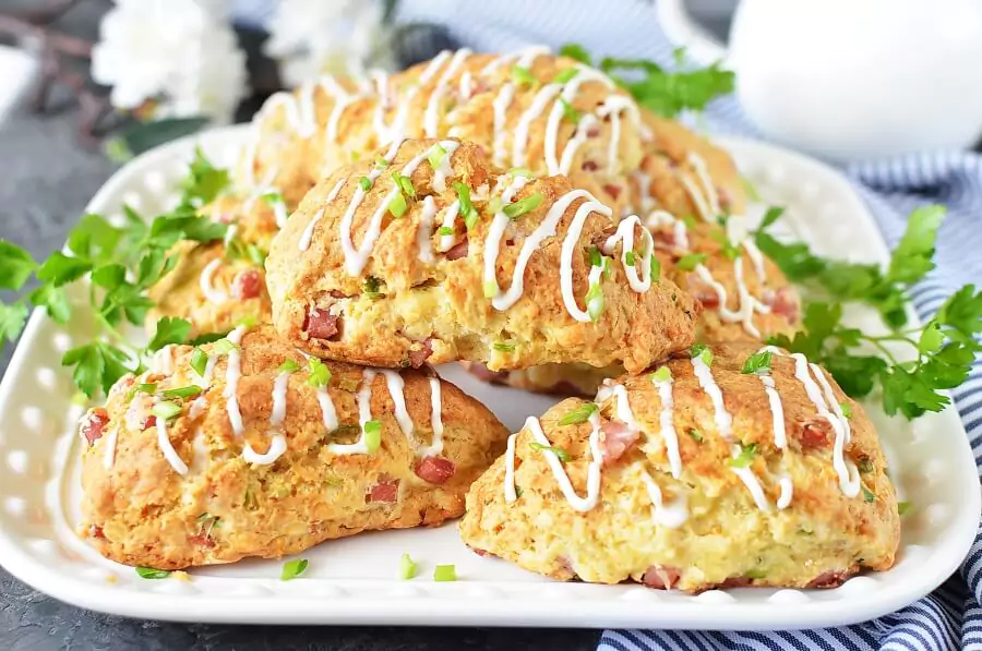 Ham and Cheese Scones