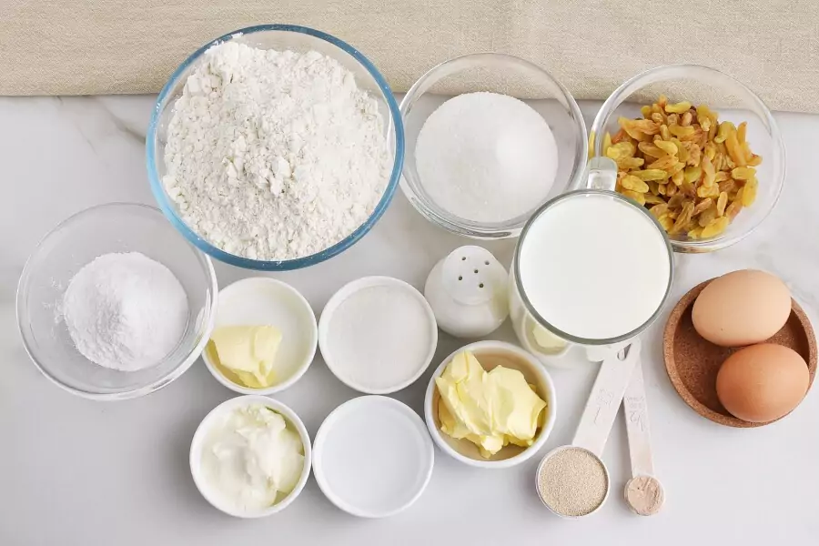 Ingredients for Hot Cross Buns