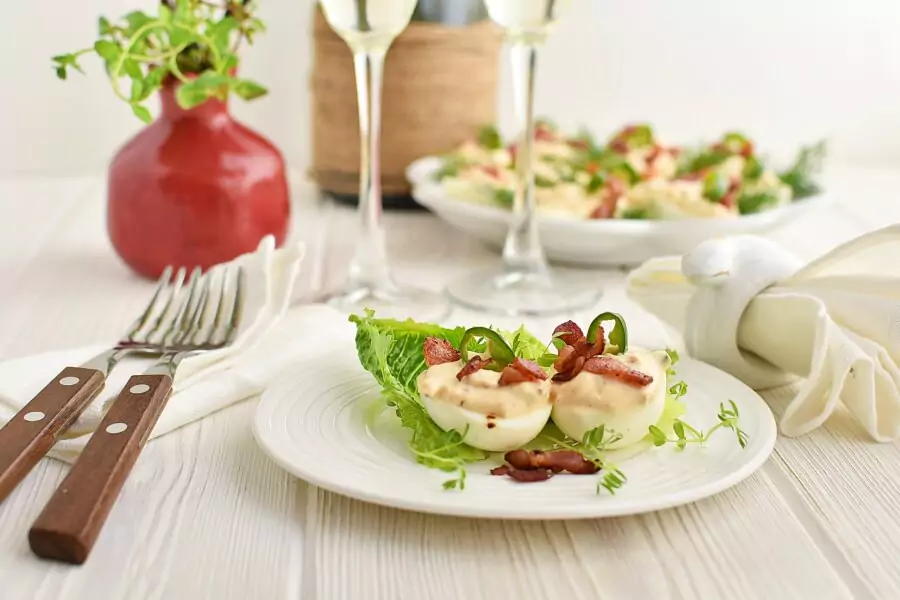 Jalapeno Popper Deviled Eggs