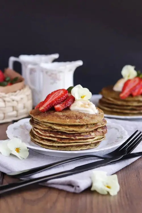 Matcha Protein Pancakes