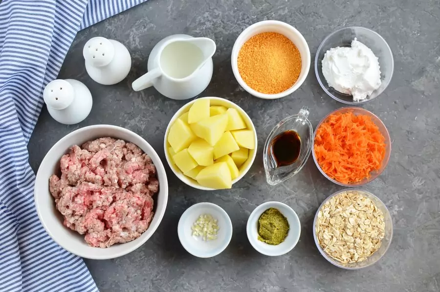 Ingredients for Meat Loaf Cake for Two