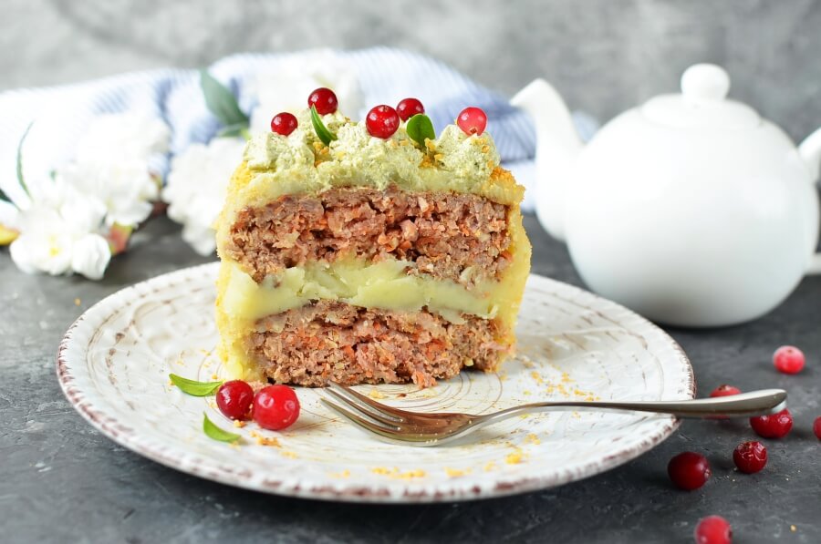 Meat Loaf Cake for Two