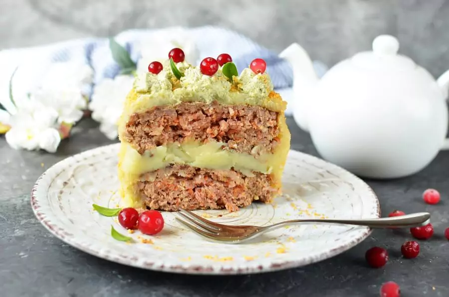 Meat Loaf Cake for Two