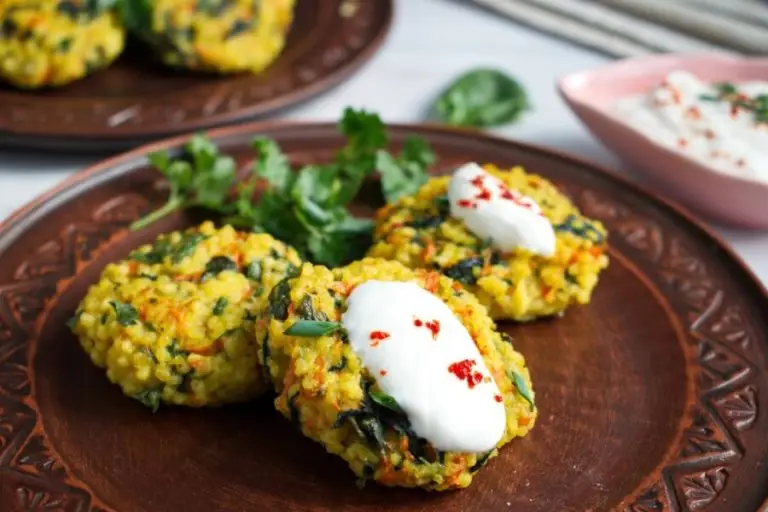 Step 9 - Millet Cakes with Carrots & Spinach