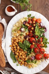 Millet with Roasted Tomatoes and Chickpeas