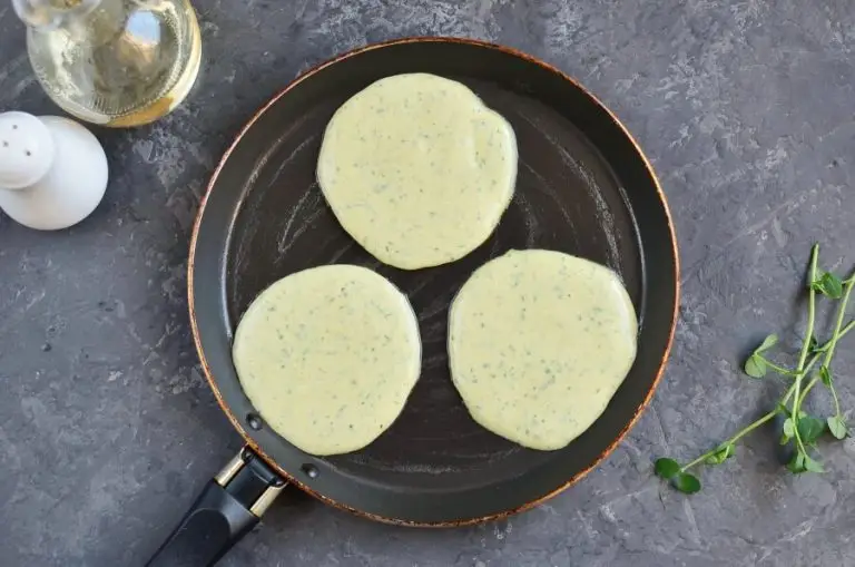 Step 4 - Pea Shoot Savory Pancakes