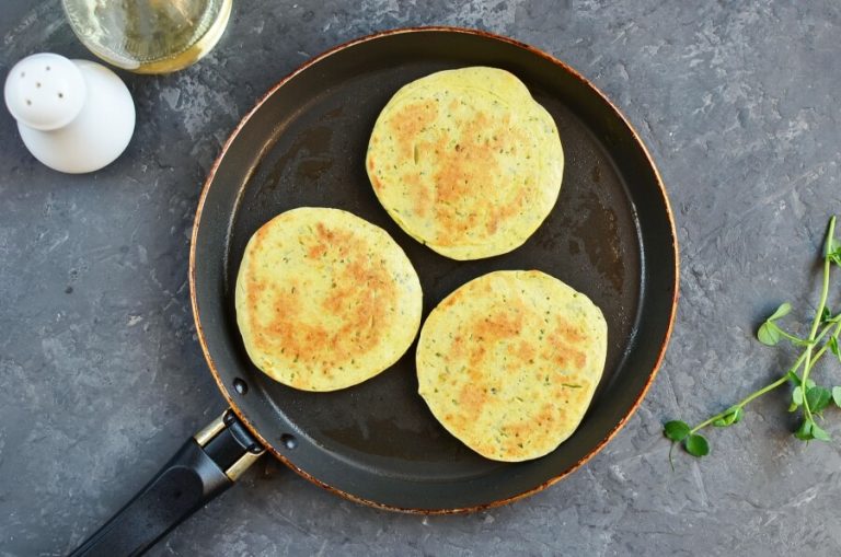 Step 4 - Pea Shoot Savory Pancakes