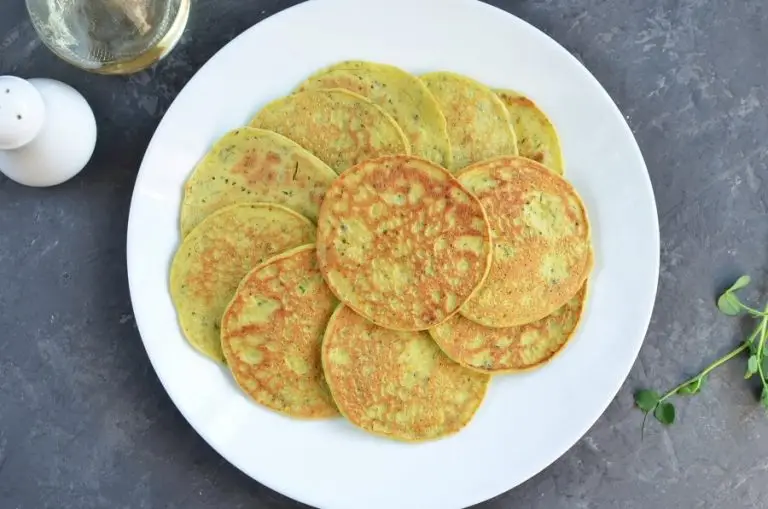 Step 5 - Pea Shoot Savory Pancakes