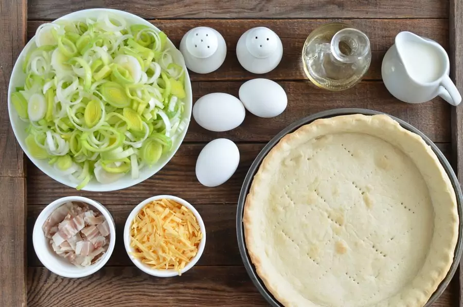 Ingredients for Quiche Leekraine