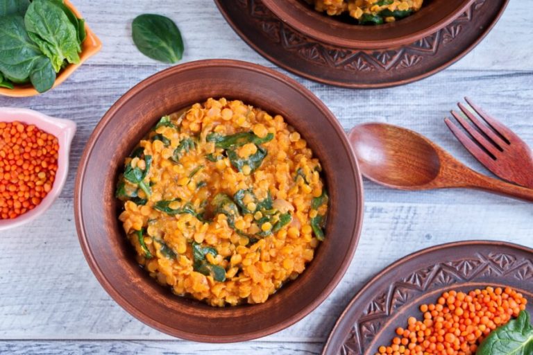 Step 7 - Red Lentil and Spinach Masala