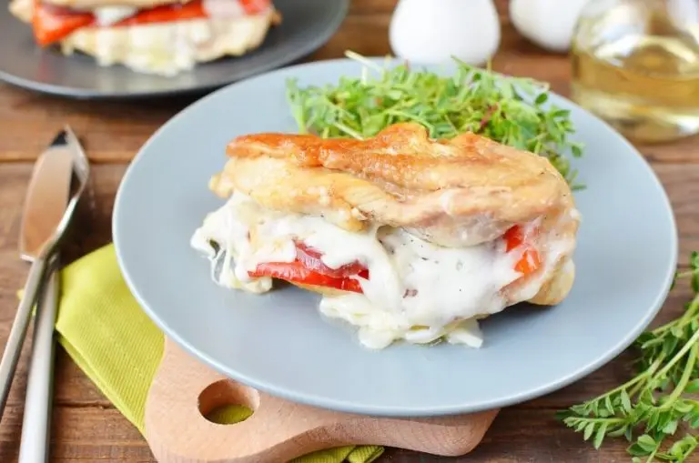 Step 9 - Red Pepper and Mozzarella Stuffed Chicken