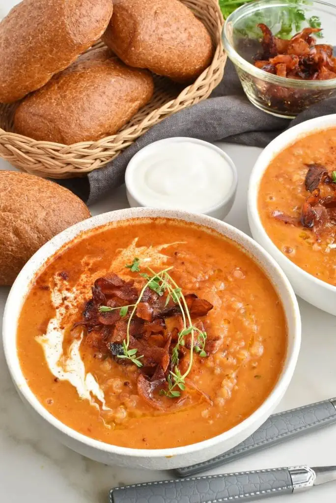 Red Lentil & Chorizo Soup