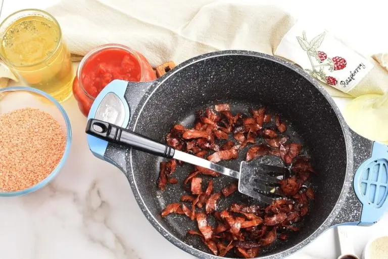 Step 1 - Red Lentil & Chorizo Soup