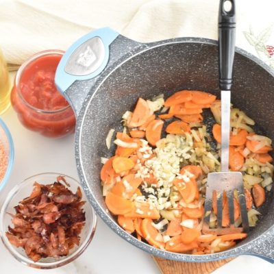 Red Lentil & Chorizo Soup recipe - step 2