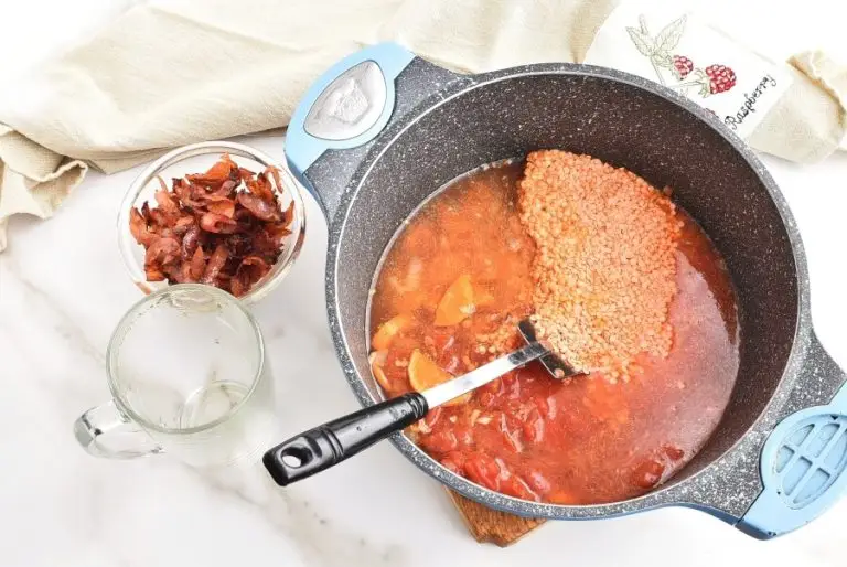 Step 4 - Red Lentil & Chorizo Soup