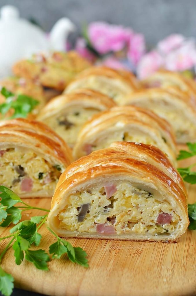 Breakfast Eggs Wrapped in a Pastry Blanket
