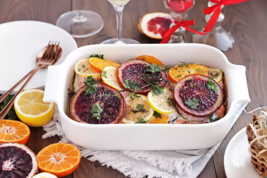 Slow Roasted Citrus Salmon