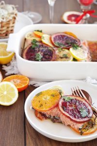 Slow Roasted Citrus Salmon