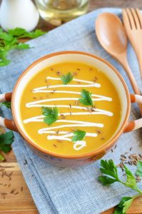 Spiced Carrot & Lentil Soup