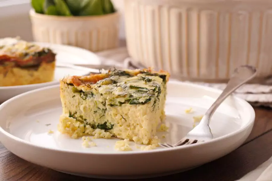 Spinach Millet Egg Bake