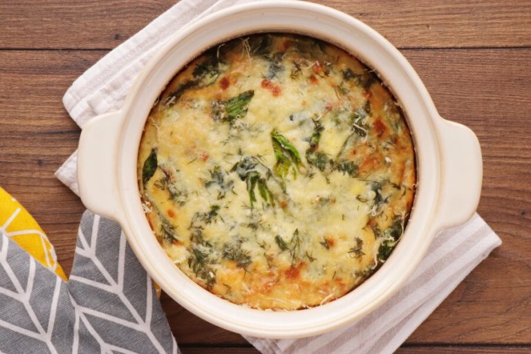 Step 7 - Spinach Millet Egg Bake