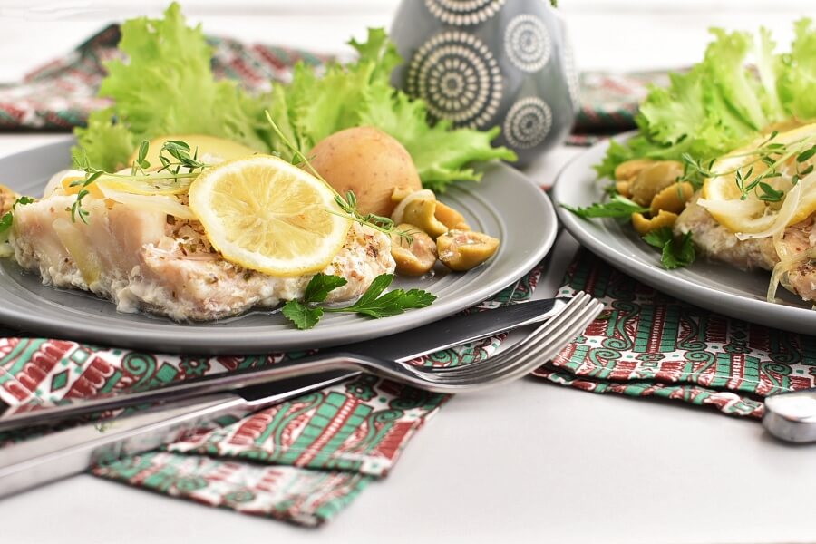 Stuffed-Olive Cod