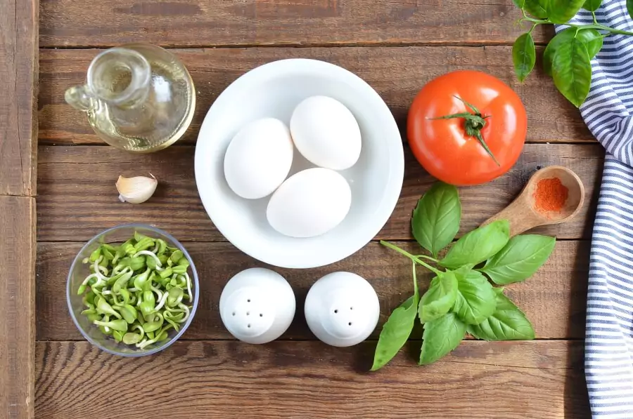 Ingredients for Tomato Egg Salad