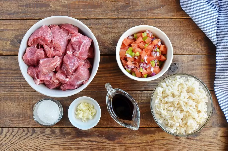 Ingredients for Tender Salsa Beef